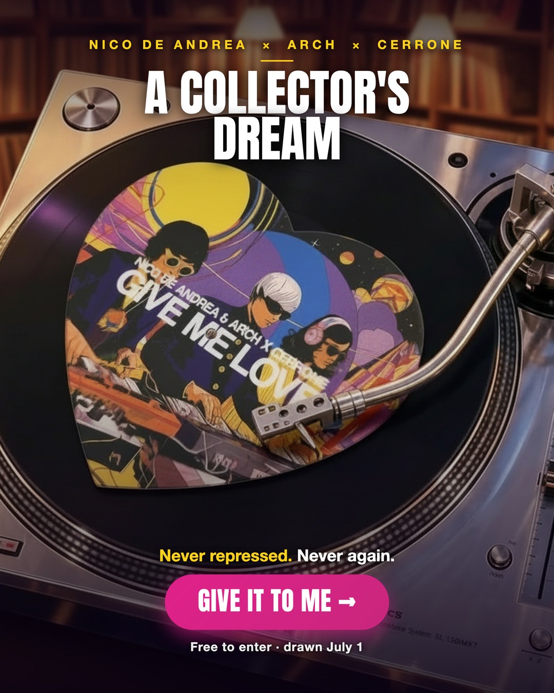 Collector vinyl campaign creative